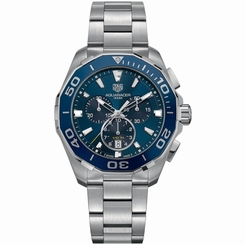 TAG HEUER MEN'S AQUARACER 43MM STEEL BRACELET QUARTZ WATCH CAY111B.BA0927