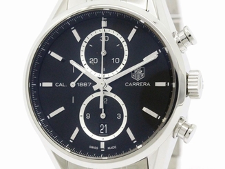 Polished TAG HEUER Carrera Calibre 1887 Chronograph Watch CAR2110 (BF111723)