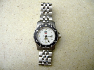 Real Tag Heuer 2000 Professional 200 Meter Watch Womens Ladies WM1311 Black Trim
