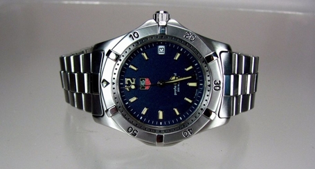 TAG Heuer Professional, Blue Dial, Full-size, Men's Watch, WK1113, Mint