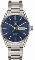 Tag Heuer Carrera Calibre 5 Day-Date Blue Automatic Men's Watch WAR201E.BA0723