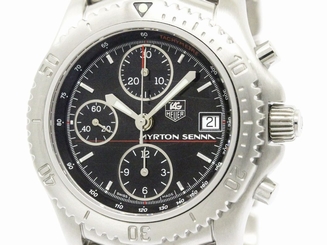 Polished TAG HEUER Link Chronograph Ayrton Senna Limited Watch CT2114 (BF111763)