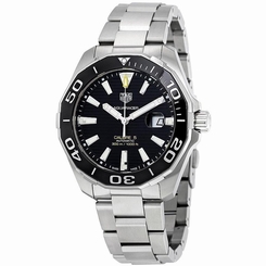 TAG HEUER MEN'S AQUARACER 43MM STEEL BRACELET AUTOMATIC WATCH WAY201A.BA0927