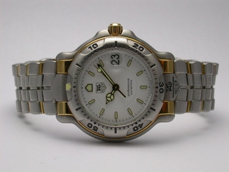 TAG HEUER WH1257 200 METERS QUARTZ STAINLESS STEEL & 18K GOLD WOMEN'S WATCH