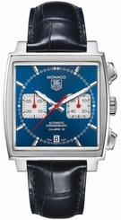 Tag Heuer Monaco Blue Chronograph Calibre 12 Auto Men's Watch CAW2111.FC6183 760643123879