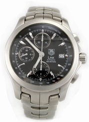 Tag Heuer Link Series CJF2110 Automatic Chronograph Men's Watch XLNT Condition 760643079275