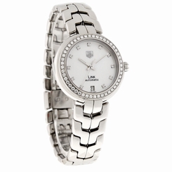 Tag Heuer Link Ladies MOP Diamond Swiss Automatic Watch WAT2314.BA0956 7612533099555