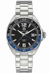 New Tag Heuer Formula 1 GMT Automatic Black Dial Mens Steel Watch WAZ211A.BA0875 684758984777