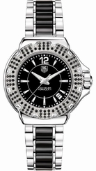 New Tag Heuer Formula 1 Quartz Women's Black Dial Diamond Watch WAH1216.BA0859