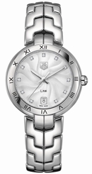 BRAND NEW TAG HEUER LADIES LINK WAT1311.BA0956 DIAMOND 34.5MM SILVER WRIST WATCH 7612533099777