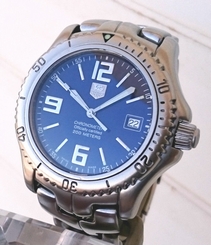 TAG Heuer Link WT5112 Diver 200M Automatic Chronometer 43mm Steel Blue Watch