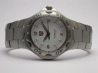 TAG HEUER KIRIUM PROFESSIONAL MODEL #WL1110.BA0700 WHITE DIAL MENS WATCH
