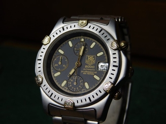 TAG Heuer Super 2000 165.306 Automatic Chronograph Stainless 18K Gold LWO 283