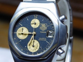 TAG Heuer 225.206 Men's Titanium & 18K Gold Quartz Chronograph