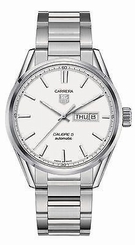 New Tag Heuer Carrera Calibre 5 Day Date Silver Dial Men's Watch WAR201B.BA0723 755702097161