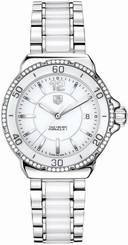 ORIGINAL TAG HEUER FORMULA 1 DIAMOND WAH1213.BA0861 WHITE CERAMIC LADIES WATCH