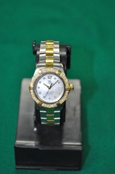 Tag Heuer Aquaracer Ladies Diamond Two Tone Swiss Quartz Watch WAF1450