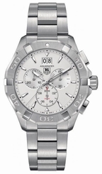 New Tag Heuer Aquaracer 300M Silver Chronograph 43mm Men's Watch CAY1111.BA0927