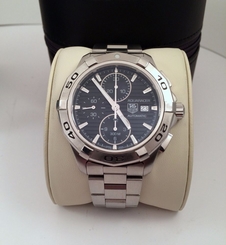 2012 TAG Heuer Aquaracer Automatic Chronorgraph Mens Watch CAP2110 in Exc Cond.