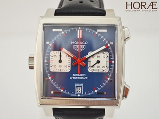 Tag Heuer Men's MONACO Calibre 11 Steve McQueen chronograph automatic blue face