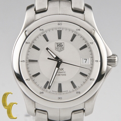 Tag Heuer Men's Stainless Steel Link Automatic Watch WJF2111 w/ Date