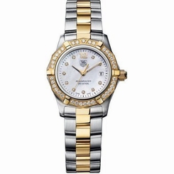 Fake AAA TAG Heuer Women's WAF1450.BB0814 Aquaracer Diamond Accented 18kt Two-Tone Watch 760643056719 Watch