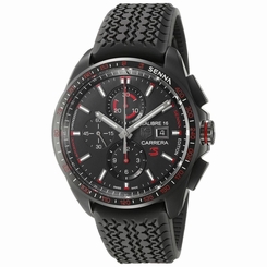 TAG Heuer Men's 'Carrera Senna' Swiss Automatic Titanium and Rubber Dress Watch,