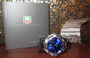TAG Heuer Kirium Mens Quartz Chronograph Watch CL1112-0 Blue Face