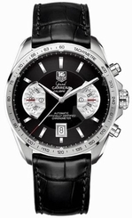 Tag Heuer Grand Carrera 43mm Steel/Leather Men's Watch CAV511A.FC6225 760643108449