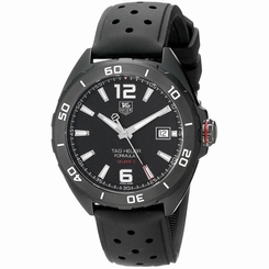 TAG HEUER MEN'S FORMULA 1 41MM RUBBER BAND AUTOMATIC WATCH WAZ2115.FT8023