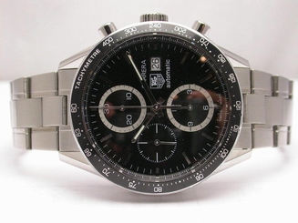 TAG HEUER CARRERA CV2010 STAINLESS STEEL AUTOMATIC MENS CHRONOGRAPH WATCH
