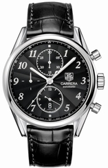 Tag Heuer Carrera Heritage 41mm Steel/Leather Men's Watch CAS2110.FC6266 7612533094833