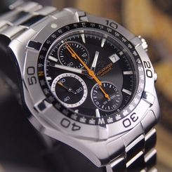 AUTHENTIC TAG HEUER AQUARACER CAF2113 CHRONOGRAPH AUTOMATIC MENS WRIST WATCH
