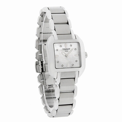 Tissot T-Wave Ladies Mop Diamond Dial Swiss Quartz Watch T02.1.285.74 758499225175