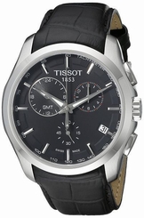 Tissot T-Trend Couturier Chronograph GMT Black Dial Mens Watch T0354391605100