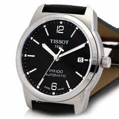 NEW MEN'S TISSOT PR100 AUTOMATIC 25 JEWEL SAPPHIRE WATCH T049.407.16.057.00
