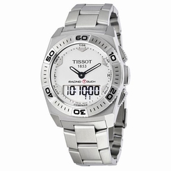 NWT Mens Tissot Racing T-Touch T0025201103100 White Dial Stainless Steel Watch