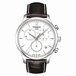 Tissot T0636171603700 Tradition Men's Chrono Quartz Silver Dial Watch with Brown 758499238380