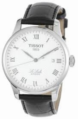 Tissot T-Classic Le Locle Silver Guilloche Dial Men's Watch T41142333 New in Box