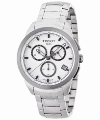 Tissot T0694174403100 Men's Chronograph White Dial Stainless Steel
