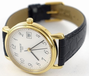 Tissot T52512112 Women's Desire Watch, Gold Plated Case with White Dial