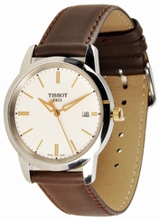 Tissot T0334102601101 Classic Dream Men's Brown Leather Watch - New inBox