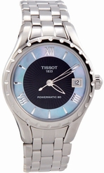 Tissot Couturier Automatic Black Dial StainlessSteel Ladies Watch T0722071112800