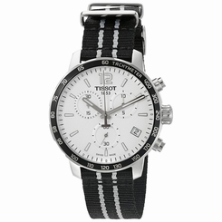 Tissot Men's 'Quickster' Swiss Quartz Stainless Steel and Nylon Automatic Watch,