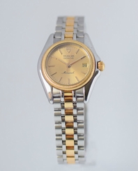 TUDOR MONARCH 15833 LADIES QUARTZ BI METAL WATCH BOX 1YR WTY