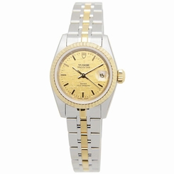  TUDOR WOMEN'S PRINCESS DATE 25MM STEEL CASE AUTOMATIC WATCH 92413-62433-CHCL