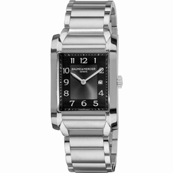  Baume-et-Mercier Hampton Men's 27mm Silver Steel Bracelet & Case Watch 10021