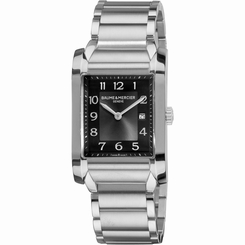 Baume & Mercier Men's M0A10021 'Hampton' Grey Dial Stainless Steel Watch 7612456708183