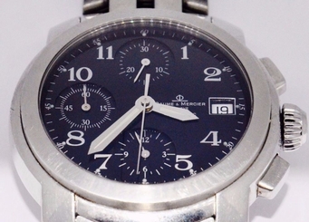 Baume & Mercier Capeland Stainless Steel Men's Chronograph Watch Auto MV045216