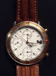 Mans Baume & Mercier Tank Vintage Chronograph Watch